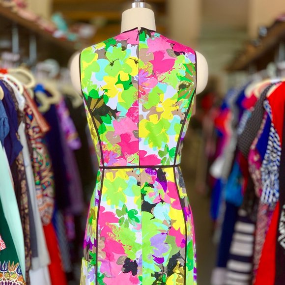 Calvin Klein Multicolored S/L Sheath Dress - Picture 4 of 6